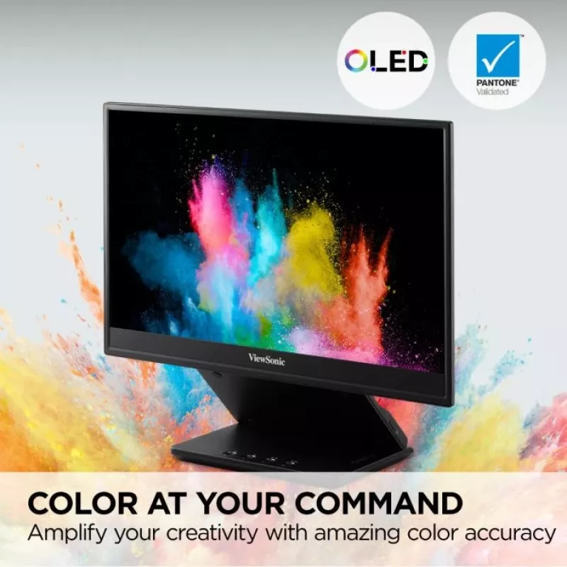 Monitor komputerowy Viewsonic VP Series VP16-OLED 40,6 cm (16 cali) 1920 x 1080 pikseli Full HD Czarny