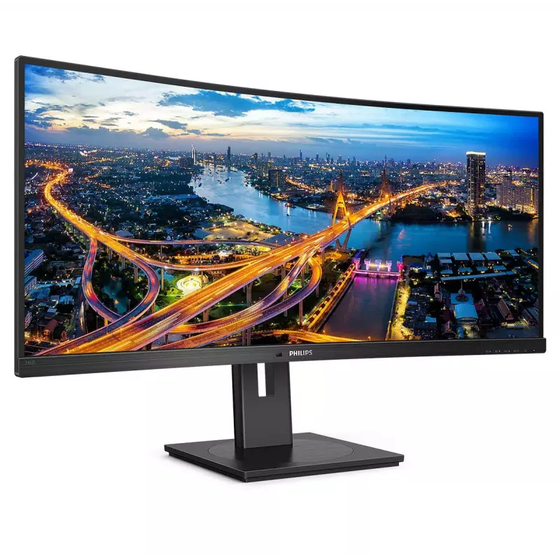Philips B Line 346B1C/00 monitor komputerowy 86,4 cm (34 cale) 3440 x 1440 pikseli Quad HD LCD Czarny