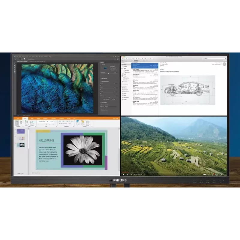 Monitor komputerowy Philips P Line 439P1/00 108 cm (42,5 cala) 3840 x 2160 pikseli 4K Ultra HD LCD Czarny