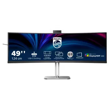 Philips 49B2U6900CH/00 monitor komputerowy 124 cm (48,8 cala) 5120 x 1440 pikseli Dual QHD LCD Czarny