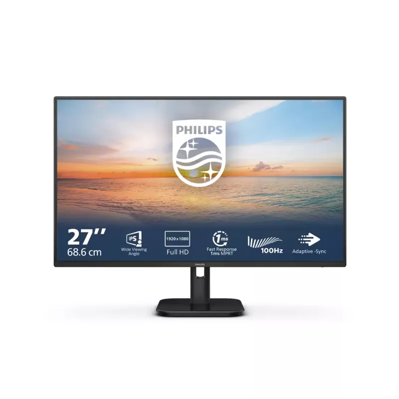 Monitor Philips 1000 Series 27E1N1100A/00 — 27 cali Full HD (1920x1080), IPS, 100 Hz, FreeSync, 4 ms, 250 cd/m²