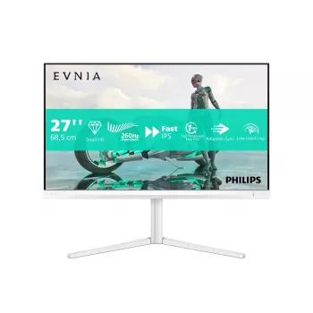 Monitor komputerowy Philips Evnia 27M2N3501PA/00 68,6 cm (27 cali) 2560 x 1440 pikseli Quad HD LCD Biały