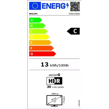 Monitor komputerowy Philips 1000 series 27E2N1500L/00 68,6 cm (27 cali) 2560 x 1440 pikseli Quad HD LED Czarny