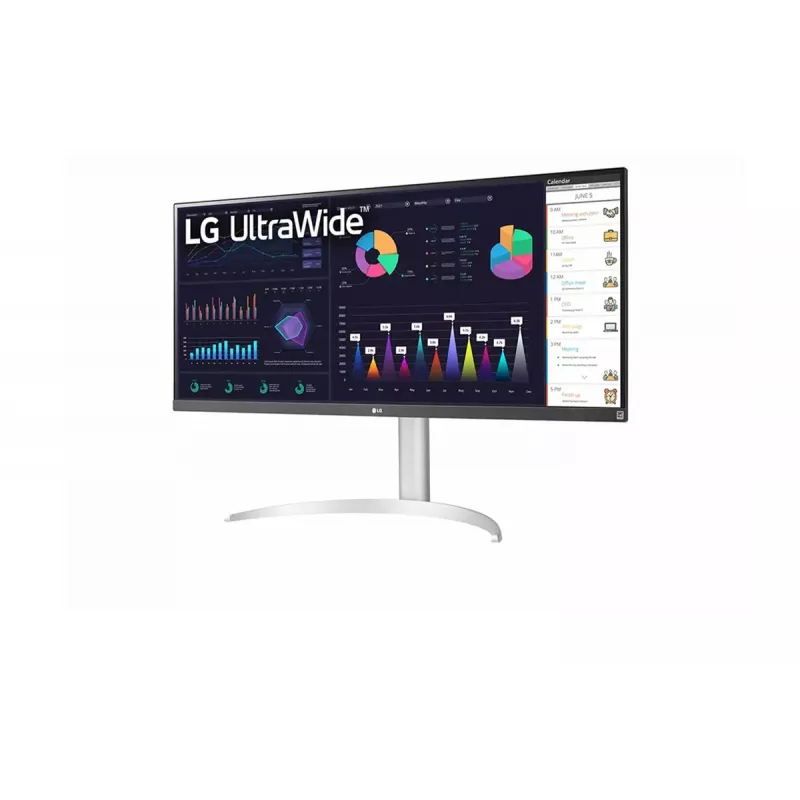 LG 34WQ650-W monitor komputerowy 86,4 cm (34 cale) 2560 x 1080 pikseli WFHD LCD Srebrny, Biały