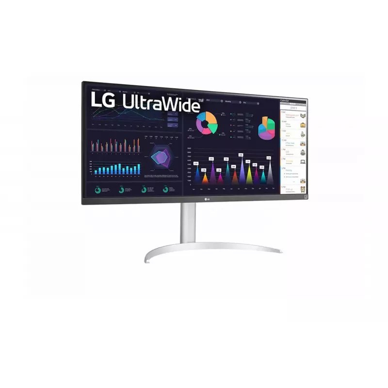 LG 34WQ650-W monitor komputerowy 86,4 cm (34 cale) 2560 x 1080 pikseli WFHD LCD Srebrny, Biały