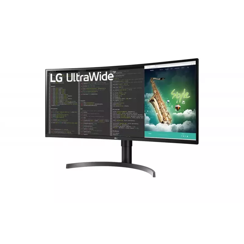 Monitor komputerowy LG 35WN75CP-B.AEU 88,9 cm (35 cali) 3440 x 1440 pikseli 4K Ultra HD LED Czarny