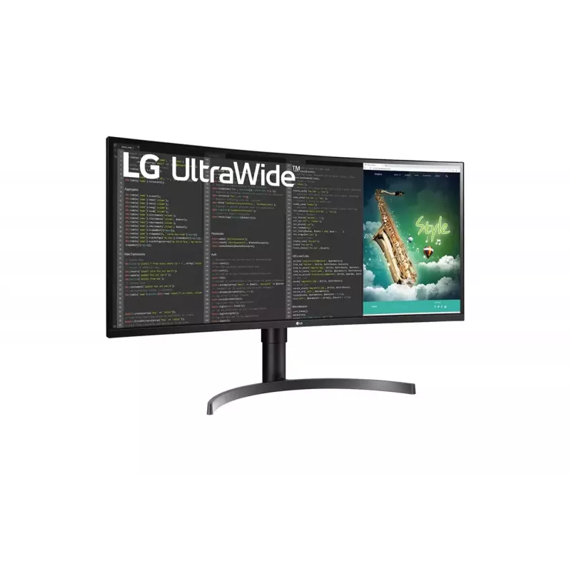 Monitor komputerowy LG 35WN75CP-B.AEU 88,9 cm (35 cali) 3440 x 1440 pikseli 4K Ultra HD LED Czarny