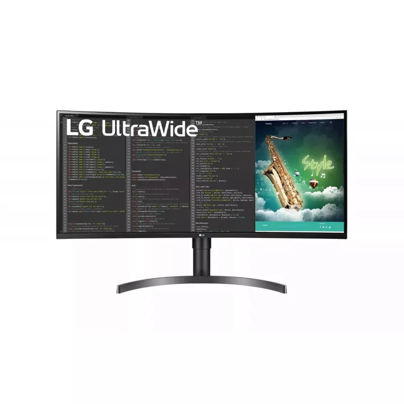Monitor komputerowy LG 35WN75CP-B.AEU 88,9 cm (35 cali) 3440 x 1440 pikseli 4K Ultra HD LED Czarny