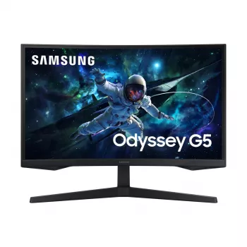 Monitor Samsung G55C 27 cali Quad HD 2560x1440 VA LED Zakrzywiony 1000R, 165Hz, 1ms, FreeSync, VESA, Czarny