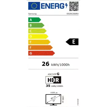Monitor komputerowy Samsung S32DG300EU 81,3 cm (32 cale) 1920 x 1080 pikseli Full HD LCD Czarny