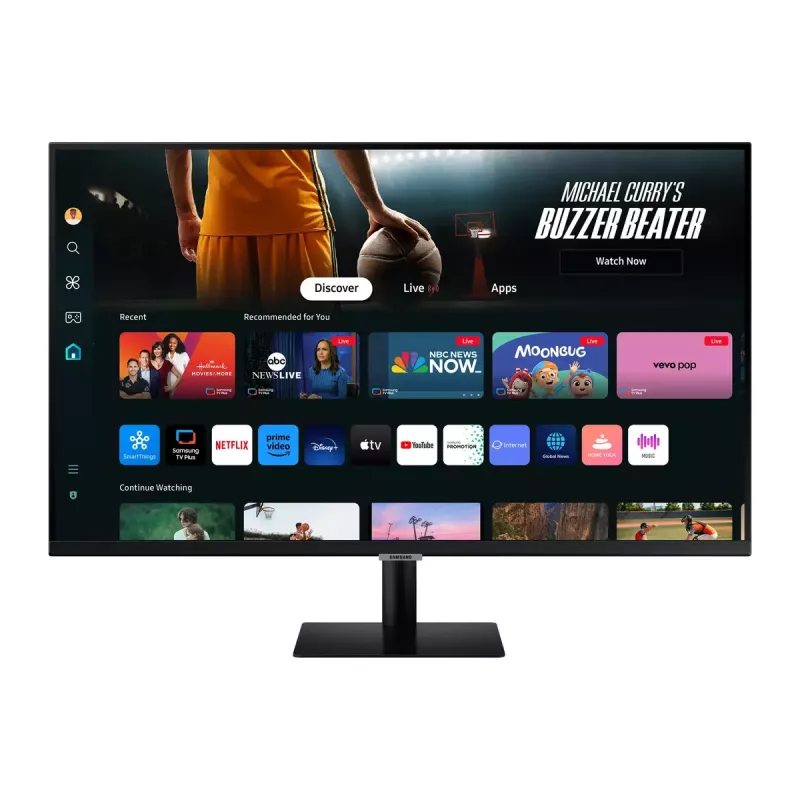 Monitor komputerowy Samsung M70D 81,3 cm (32 cale) 3840 x 2160 pikseli 4K Ultra HD LED Czarny