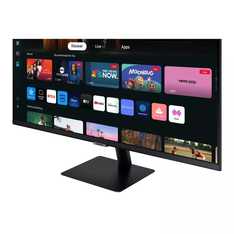 Monitor komputerowy Samsung M70D 81,3 cm (32 cale) 3840 x 2160 pikseli 4K Ultra HD LED Czarny
