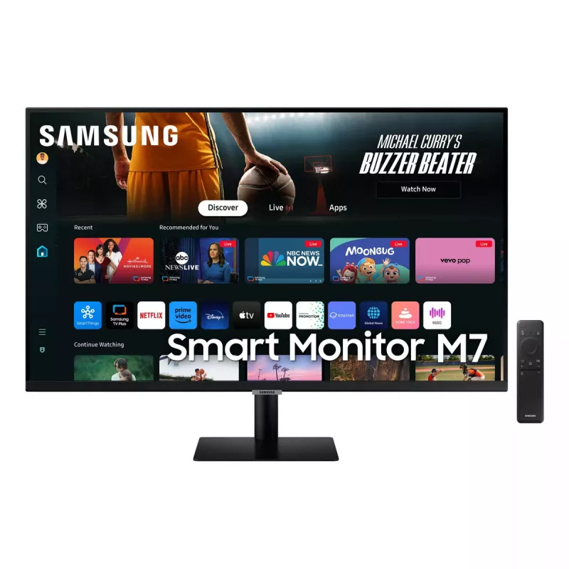 Monitor komputerowy Samsung M70D 81,3 cm (32 cale) 3840 x 2160 pikseli 4K Ultra HD LED Czarny