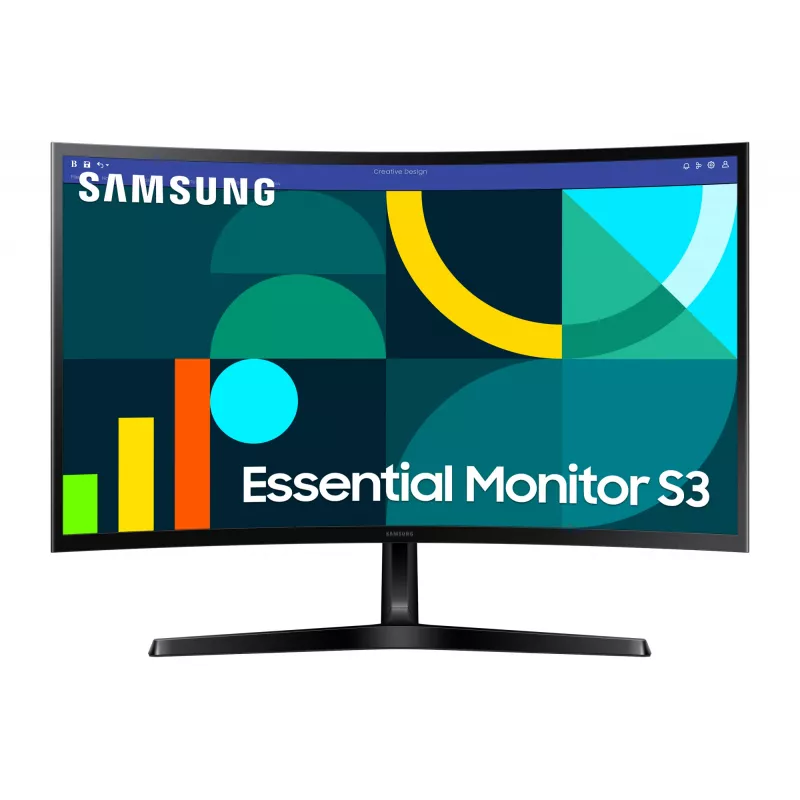 Monitor Samsung 27 cali S36GD Full HD (1920×1080), VA LCD, 100 Hz, 4 ms, 1800R zakrzywiony, HDMI i VGA, VESA 75x75, czarny