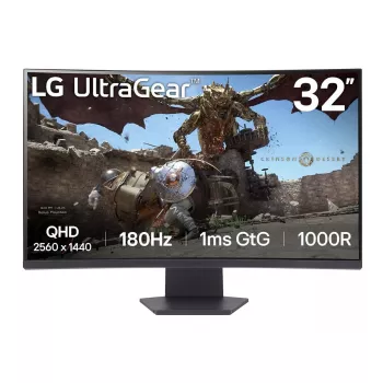 LG 32GS60QC-B monitor komputerowy 80 cm (31,5 cala) 2560 x 1440 pikseli Quad HD LCD Czarny