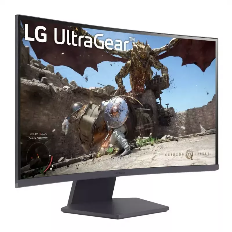 27-calowy zakrzywiony monitor gamingowy LG 27GS60QC-B — 27 cali VA QHD 2560x1440, 180 Hz, 1 ms, HDR10, FreeSync, 1000R