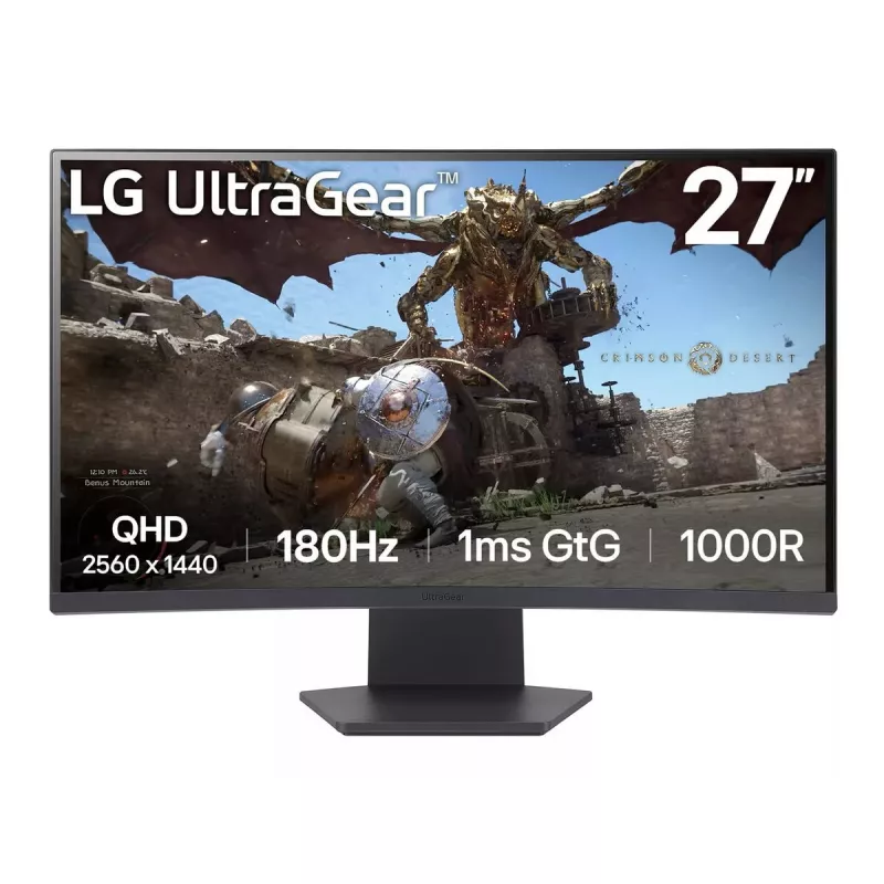 Monitor komputerowy LG 27GS60QX-B 68,6 cm (27 cali) 2560 x 1440 pikseli Quad HD LCD Czarny