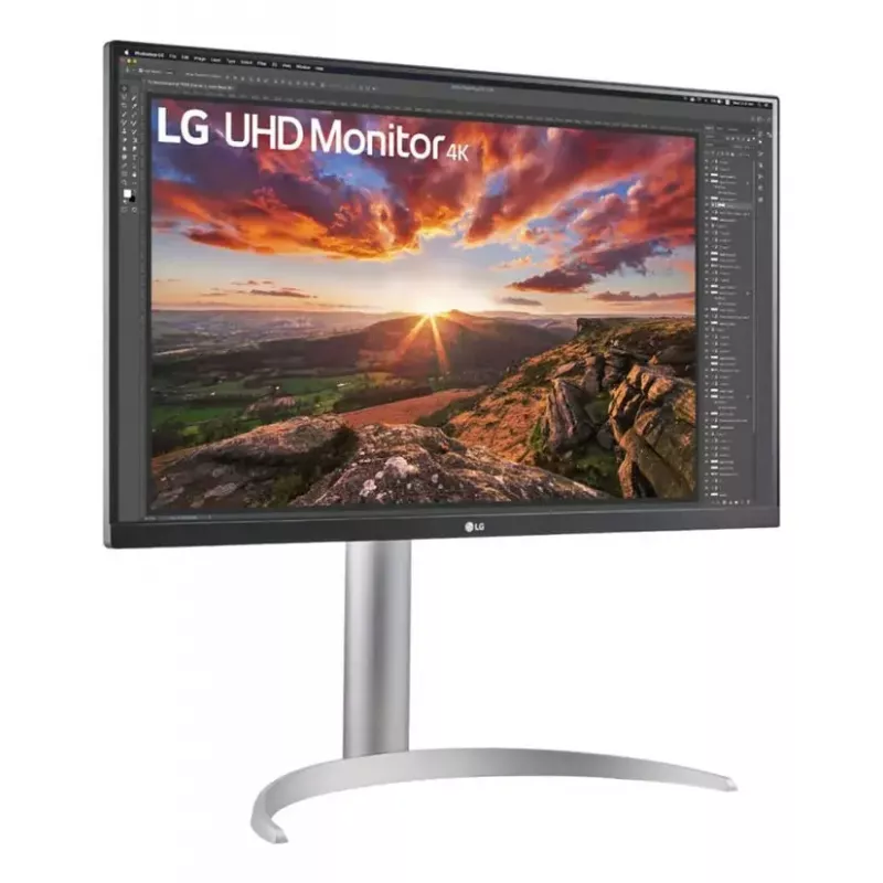 Monitor LG 27UP850K-W.AEU 27 cali 4K UHD IPS LED, 3840×2160, HDR10, 60Hz, 5ms, USB-C PD 90W, 2×USB-C, 2×HDMI, DisplayPort 1.4