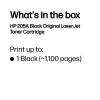 Oryginalny czarny toner HP 205A do drukarki laserowej LaserJet, wydajność 1100 stron, czarny, 1 szt.