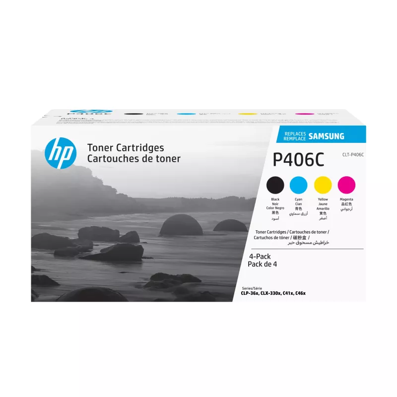 Samsung CLT-P406C 4-pak Cyjan/magenta/Żółty/Czarny oryginalny wkład z tonerem