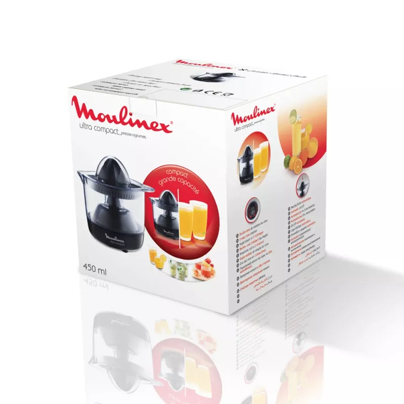 Moulinex PC1208 elektryczna wyciskarka do cytrusów 0.45 L 25 W czarna