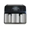 Frytkownica beztłuszczowa Unold 58685 Double 8 L, wolnostojąca, 1700 W, czarno-szara