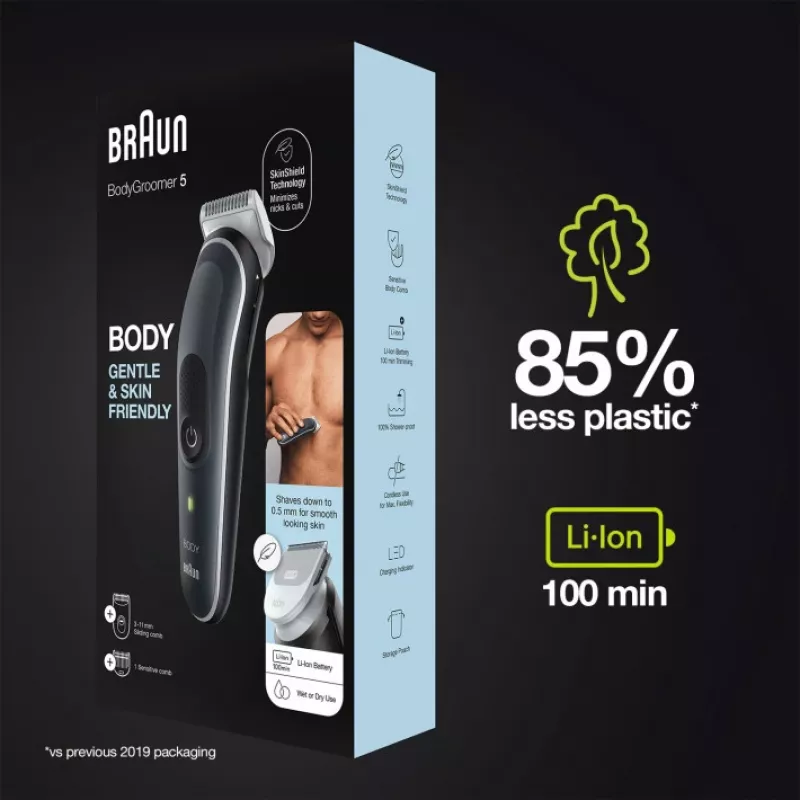 Maszynka do ciała Braun BG5350 Czarny Srebrny Litowo-jonowa 100 min