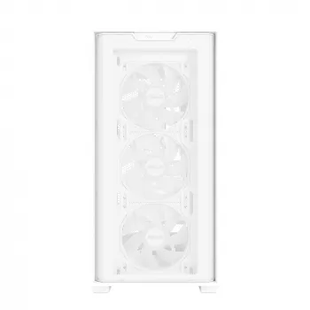 Obudowa PC ASUS A21 PLUS Micro ATX biała — obsługuje Micro ATX/Mini-ITX, 3x120mm przednie wentylatory, 1x120mm tylny, chłodnica 360mm z przodu, GPU do 380 mm