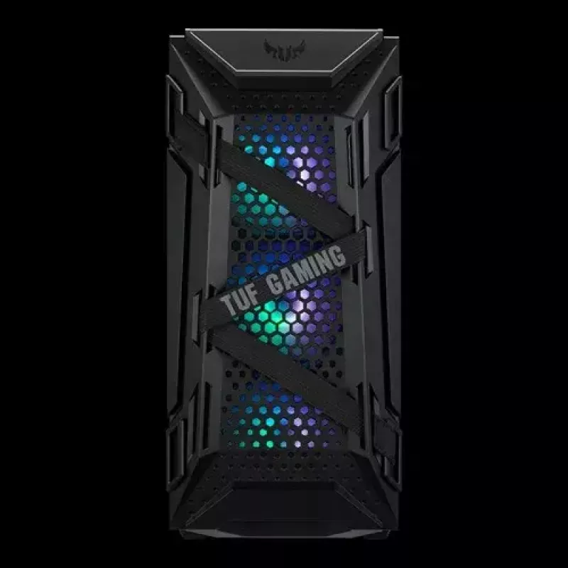 Obudowa PC ASUS TUF GAMING GT301 — Midi-Tower ATX, hartowane szkło, 3x120mm przednie wentylatory, 1x120mm tylny, obsługuje ATX/Micro-ATX/Mini-ATX