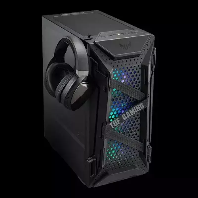 Obudowa PC ASUS TUF GAMING GT301 — Midi-Tower ATX, hartowane szkło, 3x120mm przednie wentylatory, 1x120mm tylny, obsługuje ATX/Micro-ATX/Mini-ATX