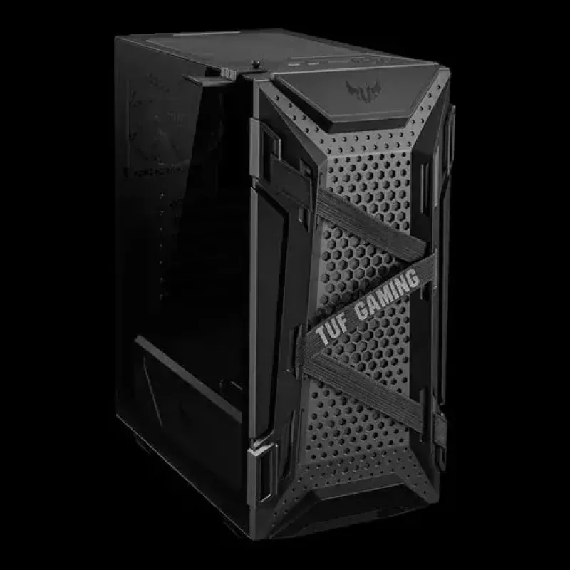 Obudowa PC ASUS TUF GAMING GT301 — Midi-Tower ATX, hartowane szkło, 3x120mm przednie wentylatory, 1x120mm tylny, obsługuje ATX/Micro-ATX/Mini-ATX