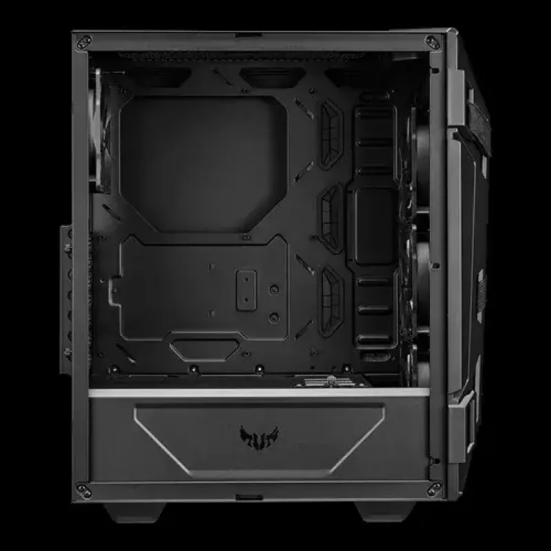 Obudowa PC ASUS TUF GAMING GT301 — Midi-Tower ATX, hartowane szkło, 3x120mm przednie wentylatory, 1x120mm tylny, obsługuje ATX/Micro-ATX/Mini-ATX