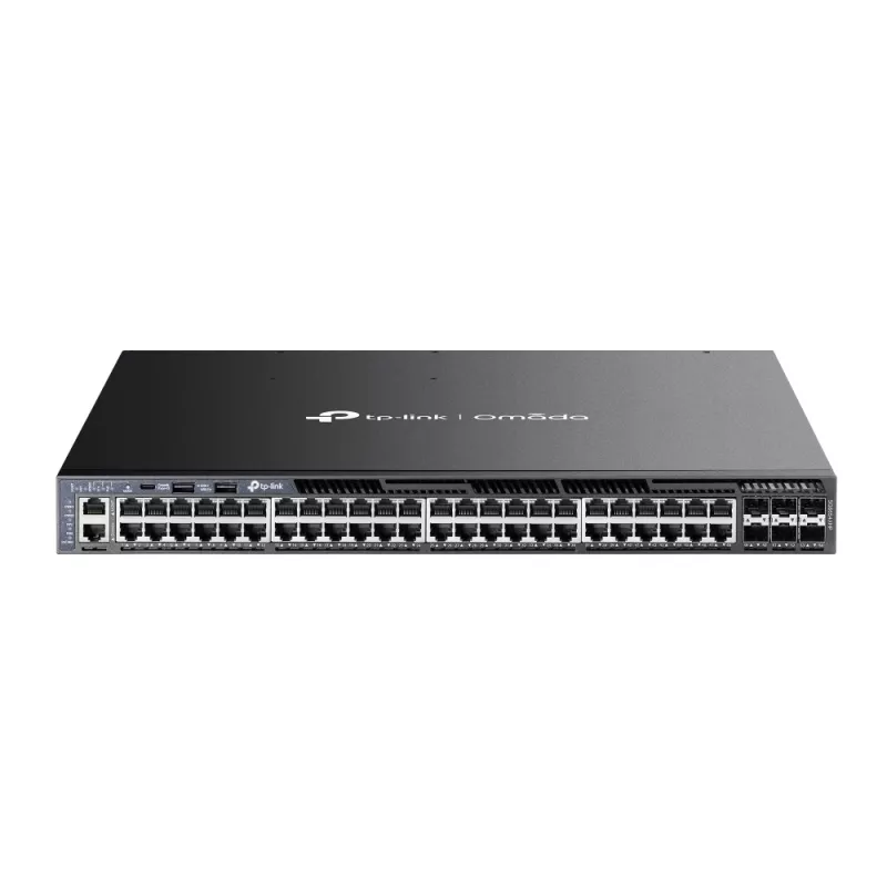 TP-Link Omada 48-portowy Gigabitowy Stackowalny L3 Zarządzany Przełącznik PoE+ z 6 gniazdami 10G