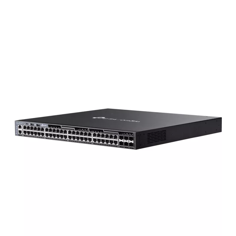TP-Link Omada 48-portowy Gigabitowy Stackowalny L3 Zarządzany Przełącznik PoE+ z 6 gniazdami 10G