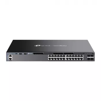 Przełącznik zarządzalny L3 TP-Link Omada 24-portowy Gigabit Stackable z 4 slotami 10G