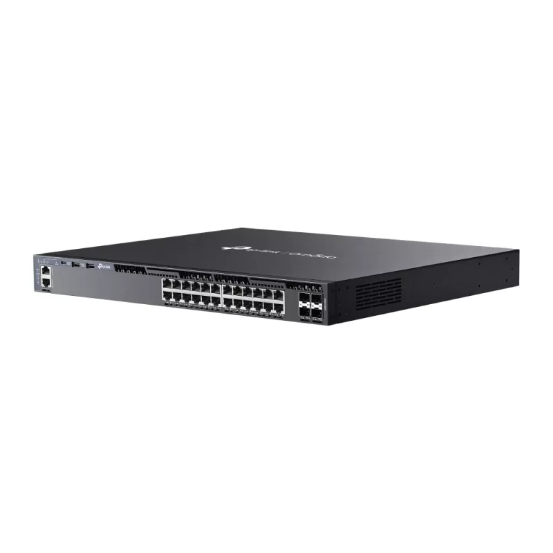 Przełącznik zarządzalny L3 TP-Link Omada 24-portowy Gigabit Stackable z 4 slotami 10G