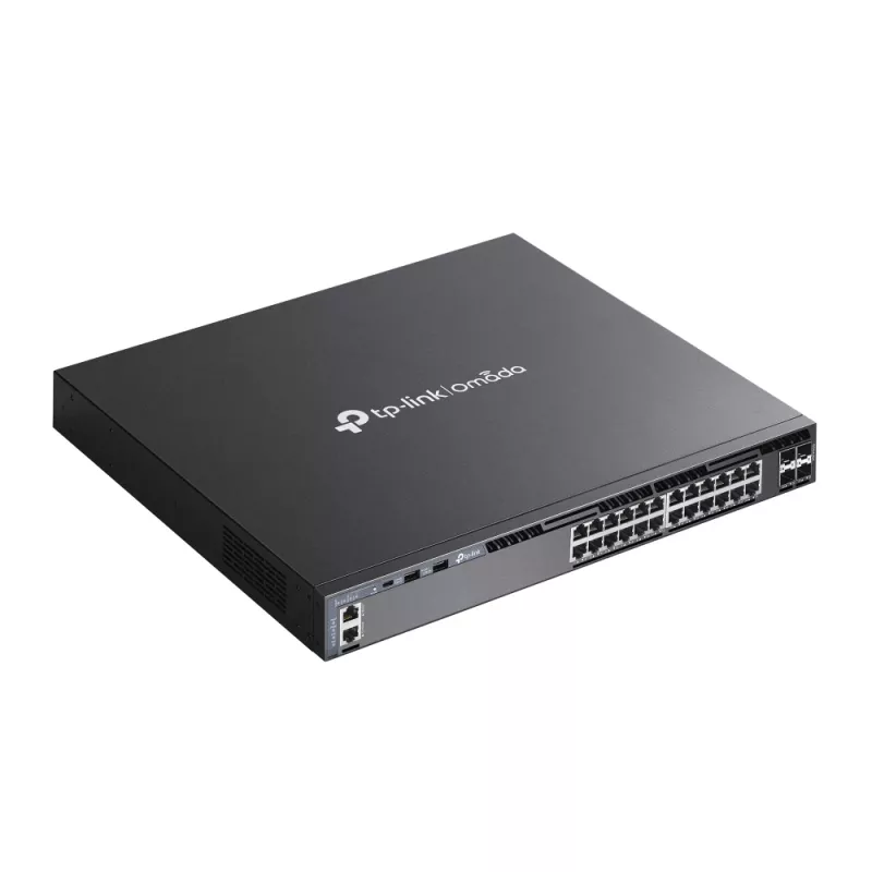 Przełącznik zarządzalny L3 TP-Link Omada 24-portowy Gigabit Stackable z 4 slotami 10G