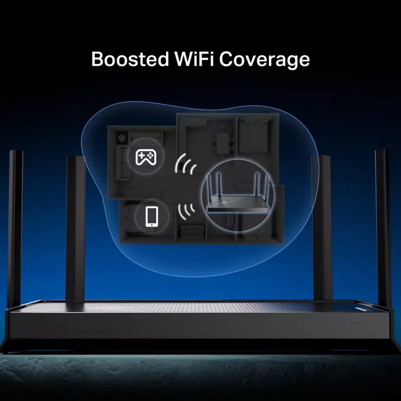 Router bezprzewodowy TP-Link Archer BE230, 2.5 Gigabit Ethernet, dwuzakresowy (2,4 GHz / 5 GHz), czarny