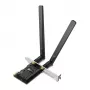 TP-Link AX1800 Wi-Fi 6 Bluetooth 5.2 PCIe Adapter, wewnętrzna, bezprzewodowa, PCI Express, WLAN / Bluetooth, 1800 Mbit/s, czarny