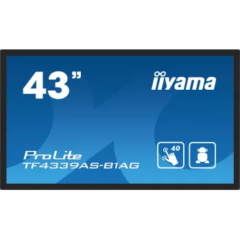 Monitor komputerowy iiyama TF4339AS-B1AG 108 cm (42,5 cala) 3840 x 2160 pikseli 4K Ultra HD LED Dotykowy Czarny