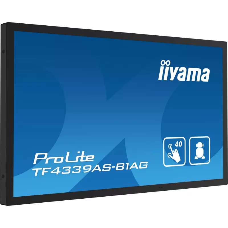 Monitor komputerowy iiyama TF4339AS-B1AG 108 cm (42,5 cala) 3840 x 2160 pikseli 4K Ultra HD LED Dotykowy Czarny