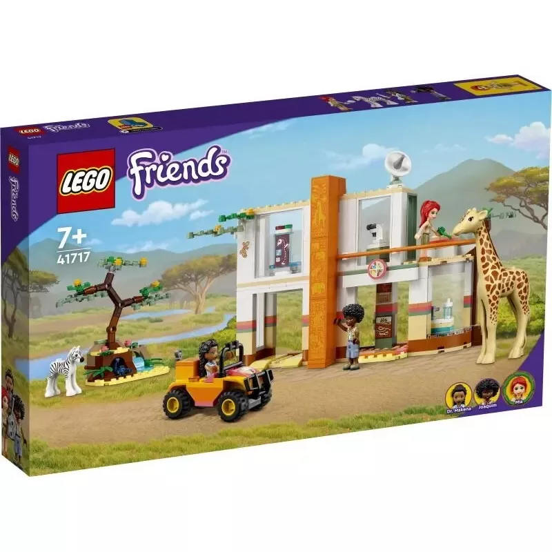 Zestaw LEGO Friends 41717 Ośrodek ratowania dzikich zwierząt Mii z figurkami zwierząt i akcesoriami