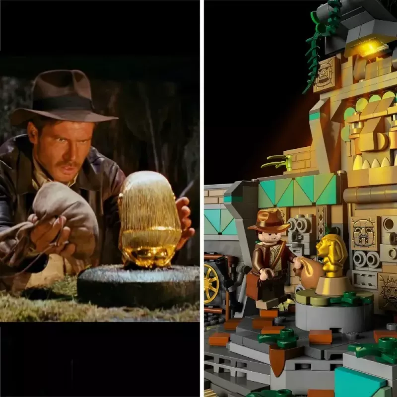 Zestaw konstrukcyjny LEGO Indiana Jones Świątynia Złotego Idola 77015 zestaw przygodowy