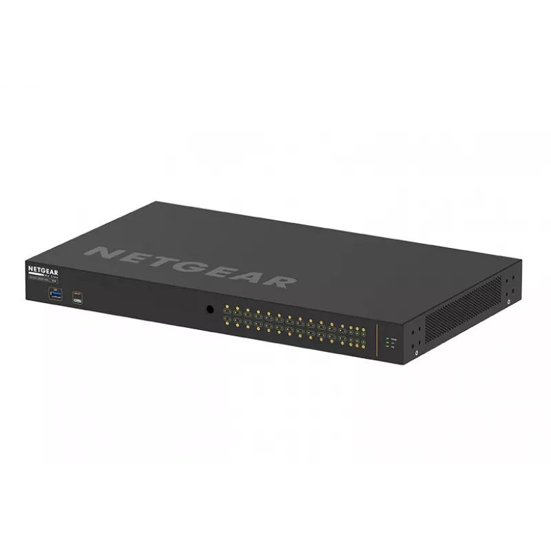 NETGEAR GSM4230P-100EUS przełącznik sieciowy Zarządzalny L2/L3 Gigabit Ethernet (10/100/1000) Power over Ethernet (PoE) 1U Czarny