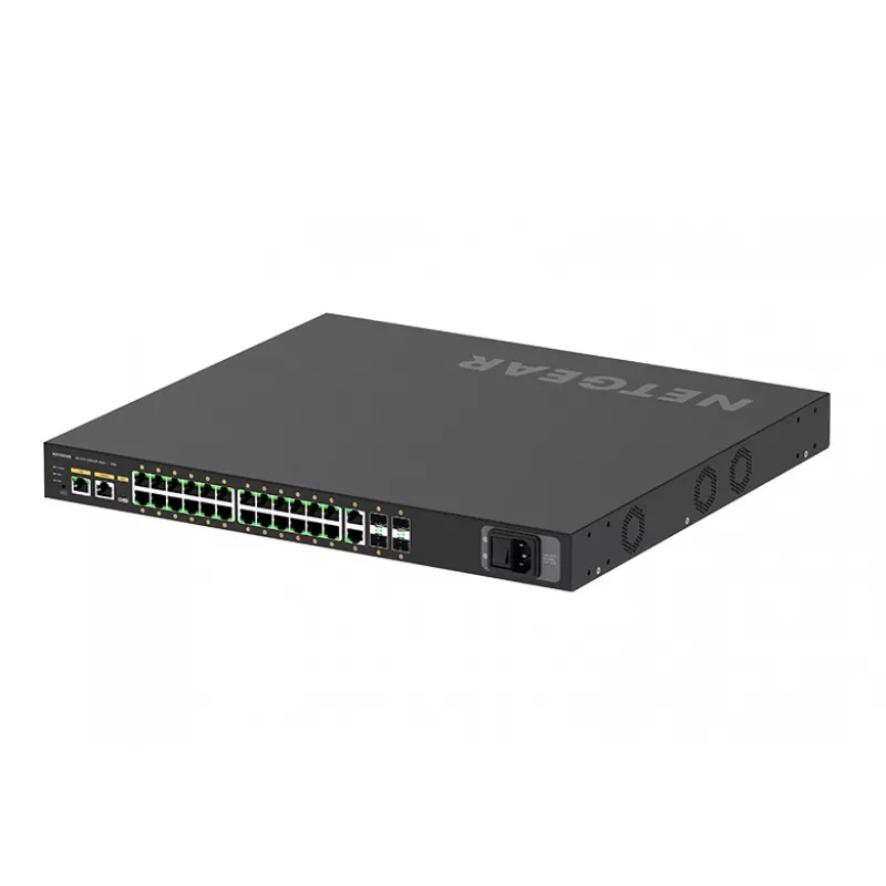 NETGEAR GSM4230P-100EUS przełącznik sieciowy Zarządzalny L2/L3 Gigabit Ethernet (10/100/1000) Power over Ethernet (PoE) 1U Czarny