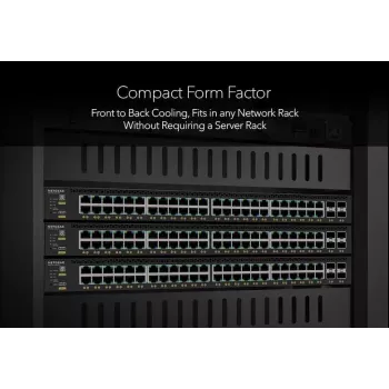 NETGEAR M4350-8X8F Zarządzalny L3 10G Ethernet (100/1000/10000) 1U Czarny