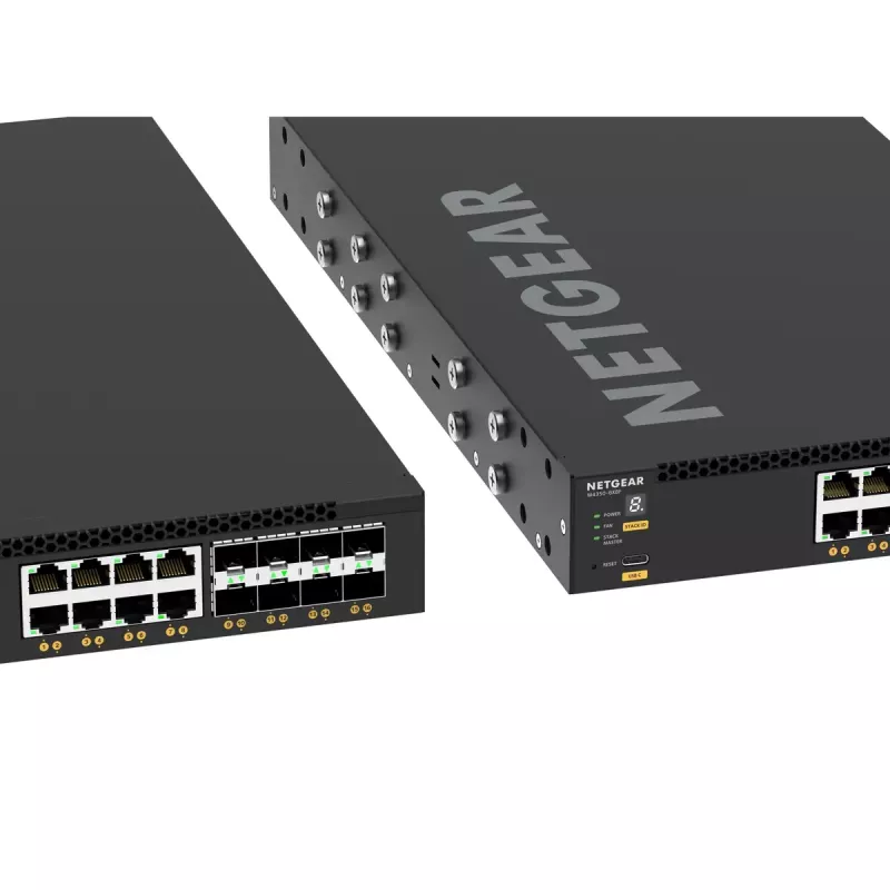 NETGEAR M4350-8X8F Zarządzalny L3 10G Ethernet (100/1000/10000) 1U Czarny