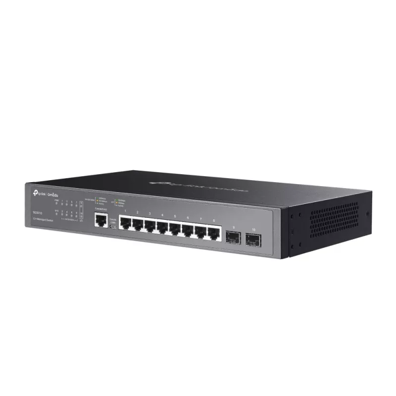 TP-Link Omada 8-portowy zarządzalny przełącznik Gigabit L2+ z 2 gniazdami SFP