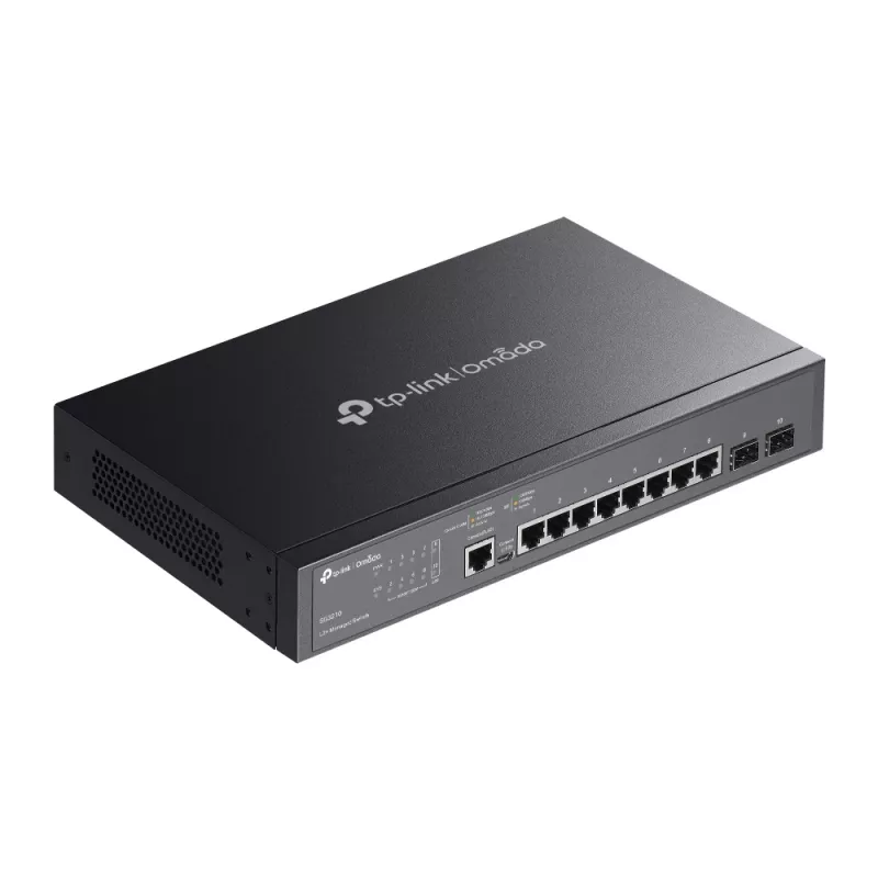 TP-Link Omada 8-portowy zarządzalny przełącznik Gigabit L2+ z 2 gniazdami SFP