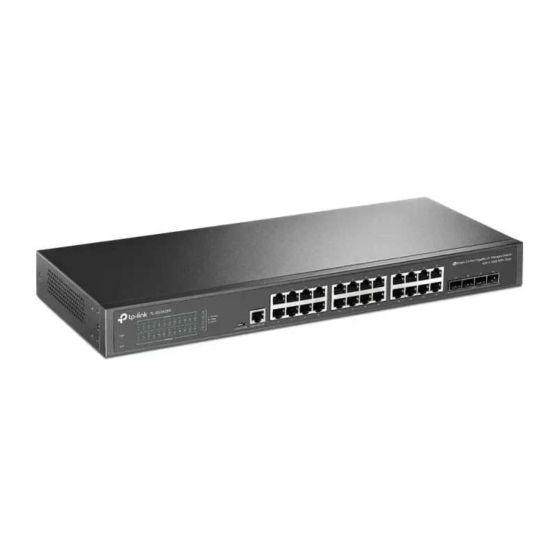 Przełącznik zarządzany TP-Link Omada 24-portowy Gigabit L2+ z 4 slotami 10GE SFP+